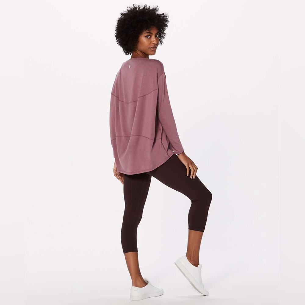 LULULEMON Back in action long sleeve shirt oversized